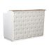 Deco Crystalli Reception Desk 60'' - White/White (clearance)