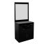 Deco Bentley Shampoo Cabinet with Counter - Black