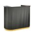 Deco Tinsley Tambour Reception Desk - 47