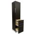 Deco Vitani Tower LED Styling Station - Black