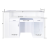 Deco Zentra reception desk 60