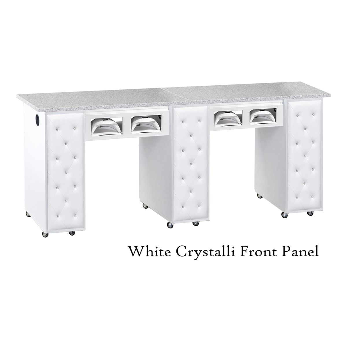 DECO Crystalli (CBUV) Manicure Table - Black