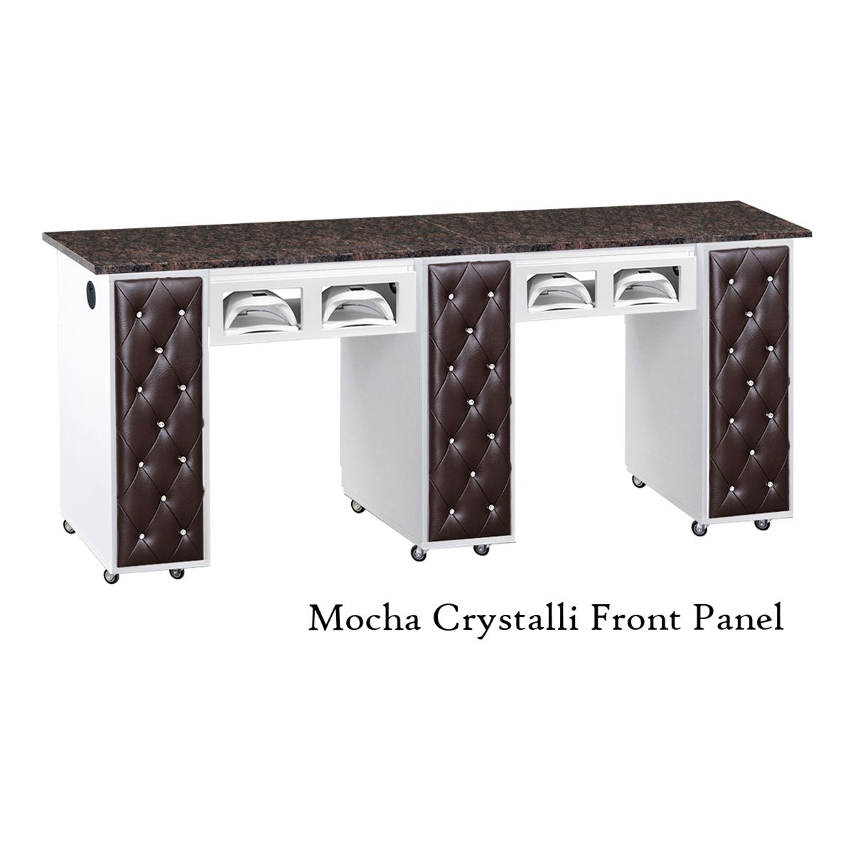 DECO Crystalli (CBUV) Manicure Table - Black