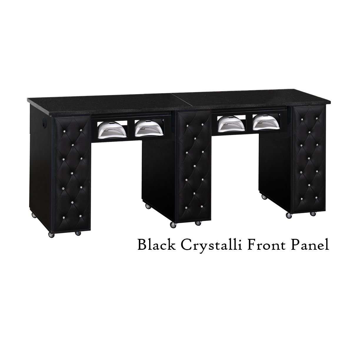 DECO Crystalli (CBUV) Manicure Table - Black