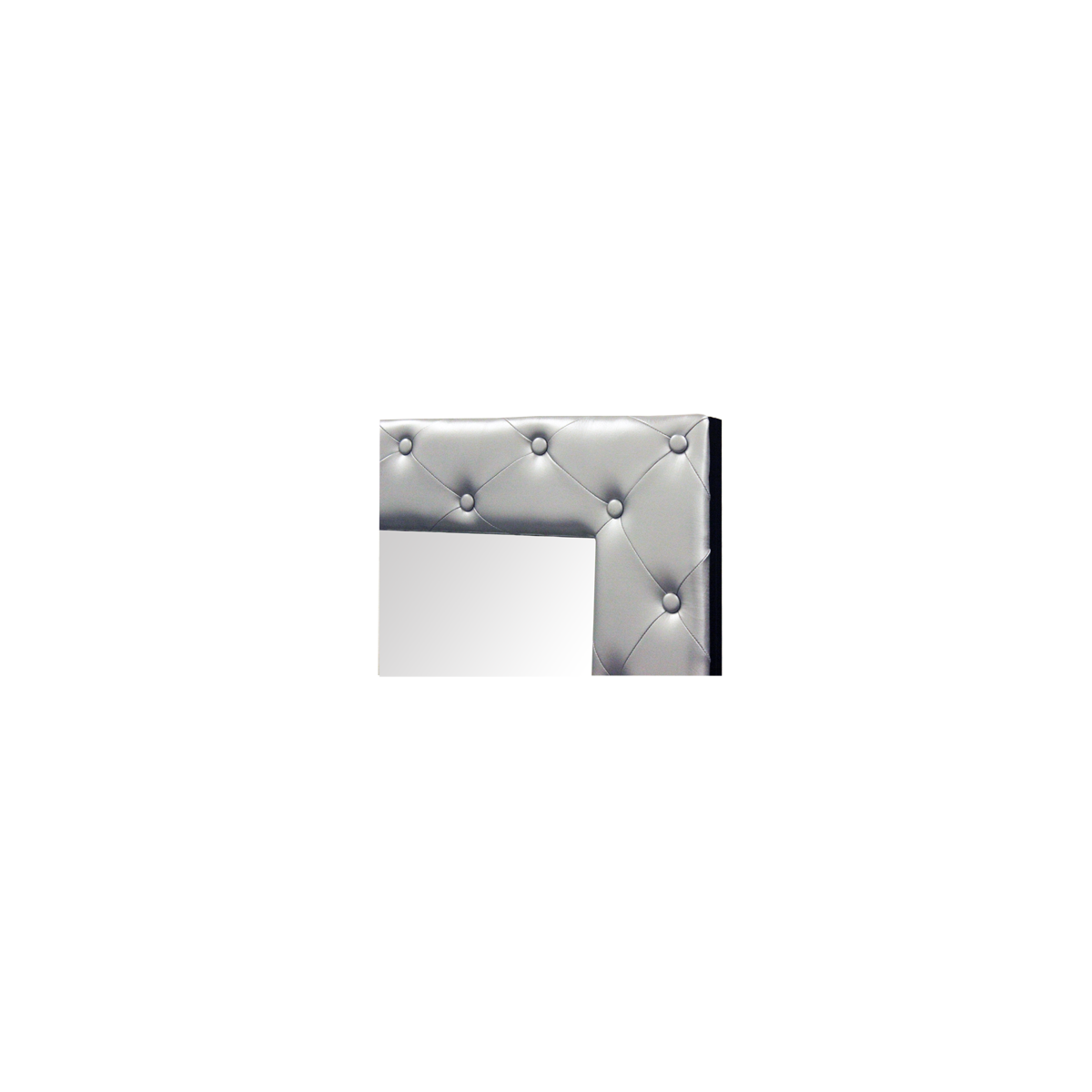 Deco Elizabeth Wall Mount Mirror - Black/Silver