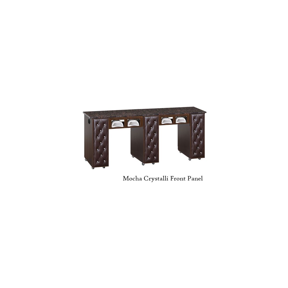 DECO Crystalli (CBUV) Manicure Table - Black