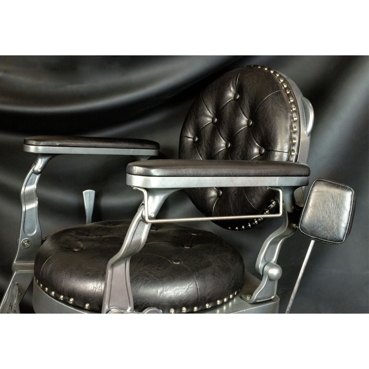 Deco Rutherford Barber Chair - Gray