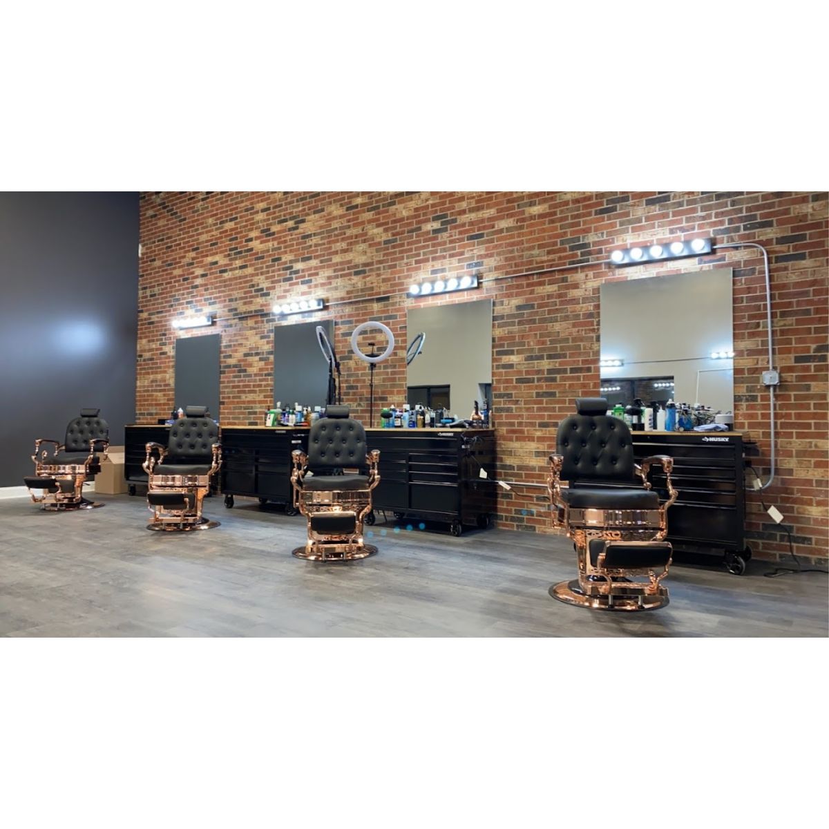 Deco Van Buren Barber Chair - Rose Gold