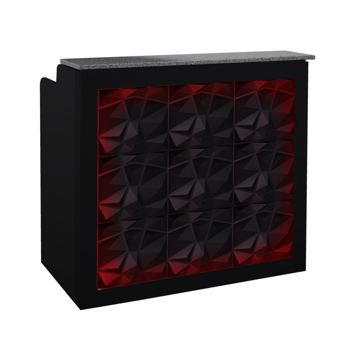 3D LED Reception Desk 48