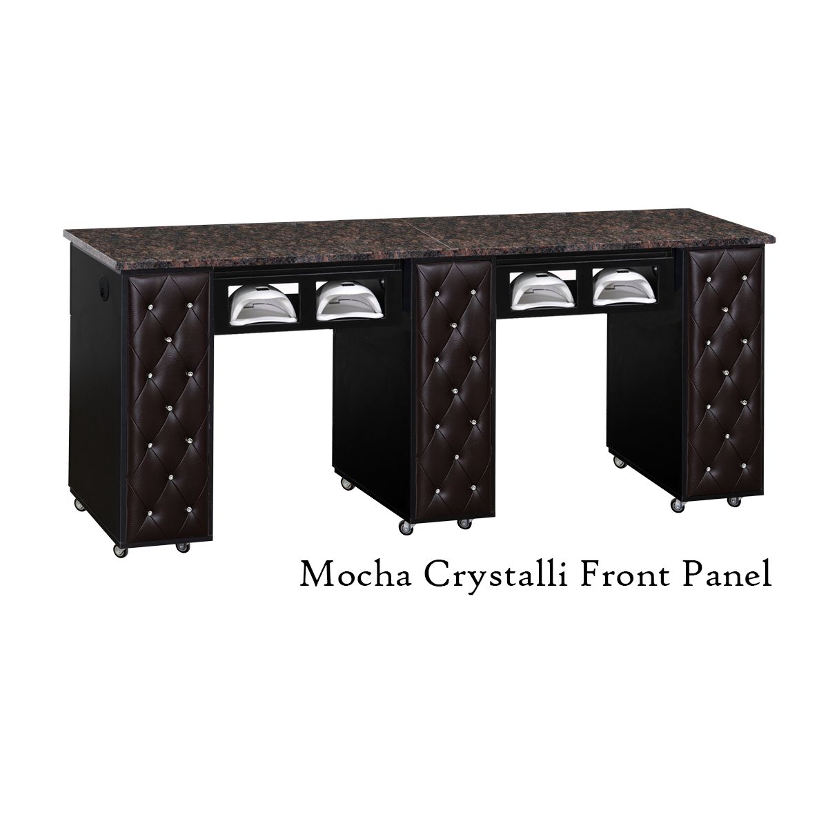 DECO Crystalli (CBUV) Manicure Table - Black