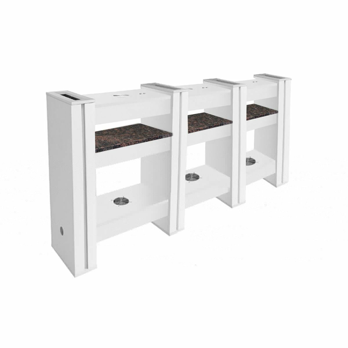 DECO Alego Nail Drying Station for 6 -  White