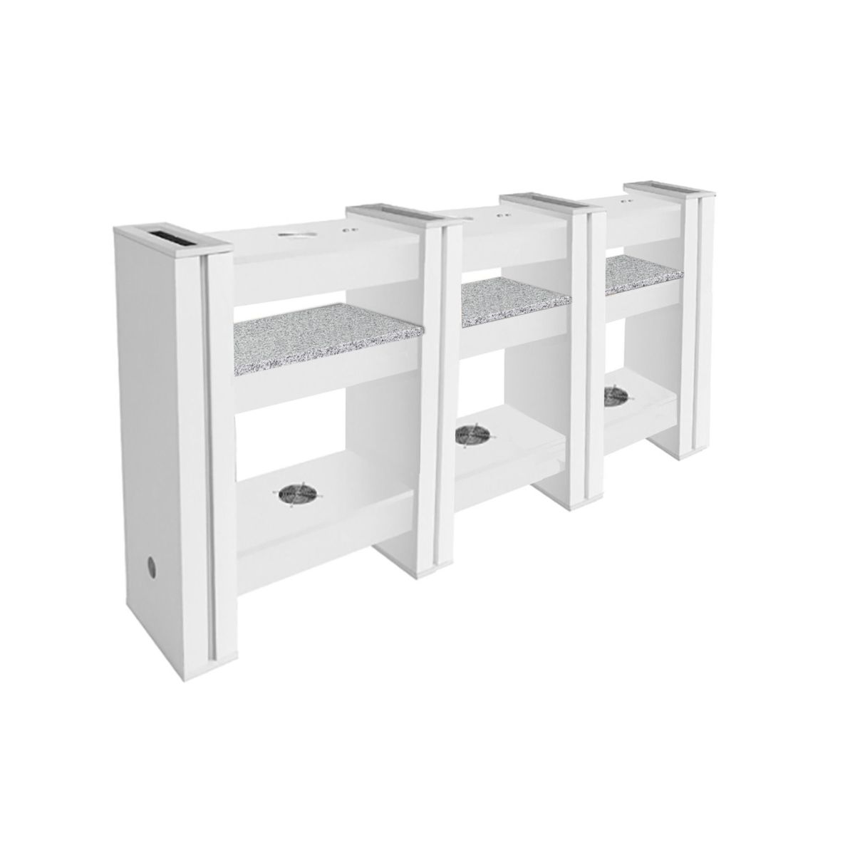 DECO Alego Nail Drying Station for 6 -  White