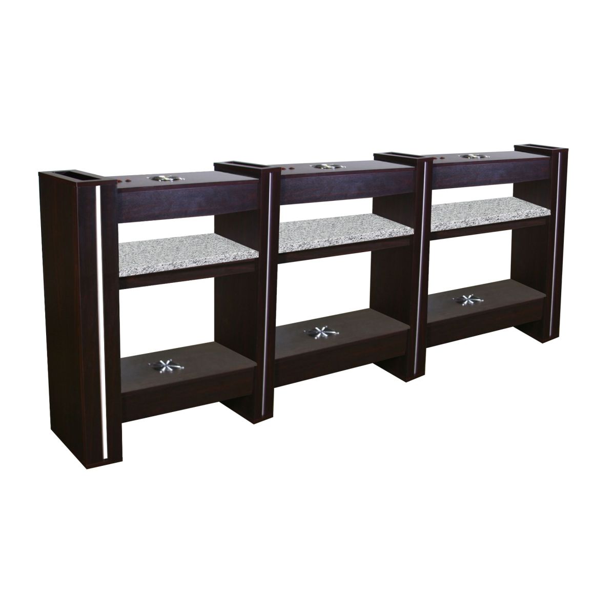 DECO Alego Nail Drying Station for 6 -  Dark Cherry