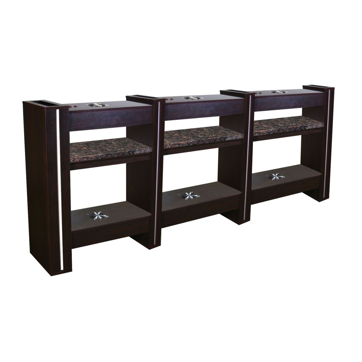 DECO Alego Nail Drying Station for 6 -  Dark Cherry