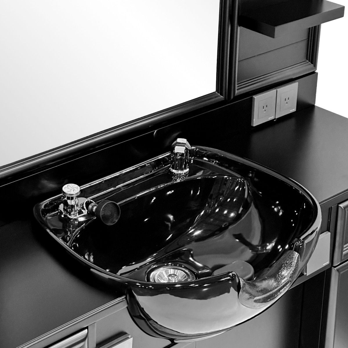Deco Alexander Wet Styling Station - Black