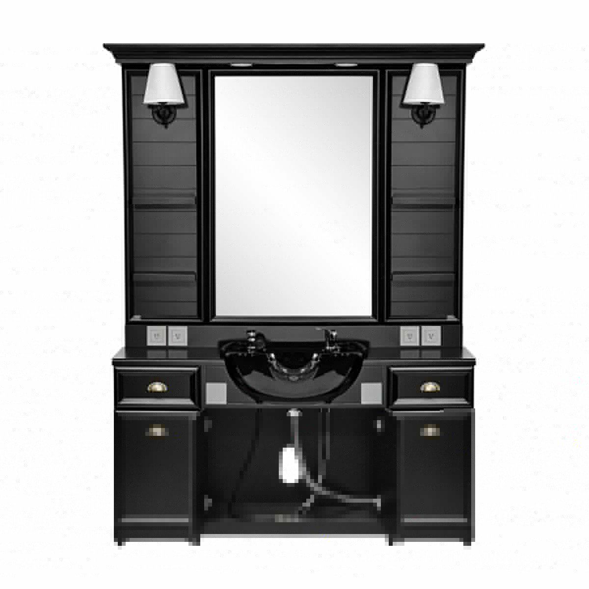 Deco Alexander Wet Styling Station - Black