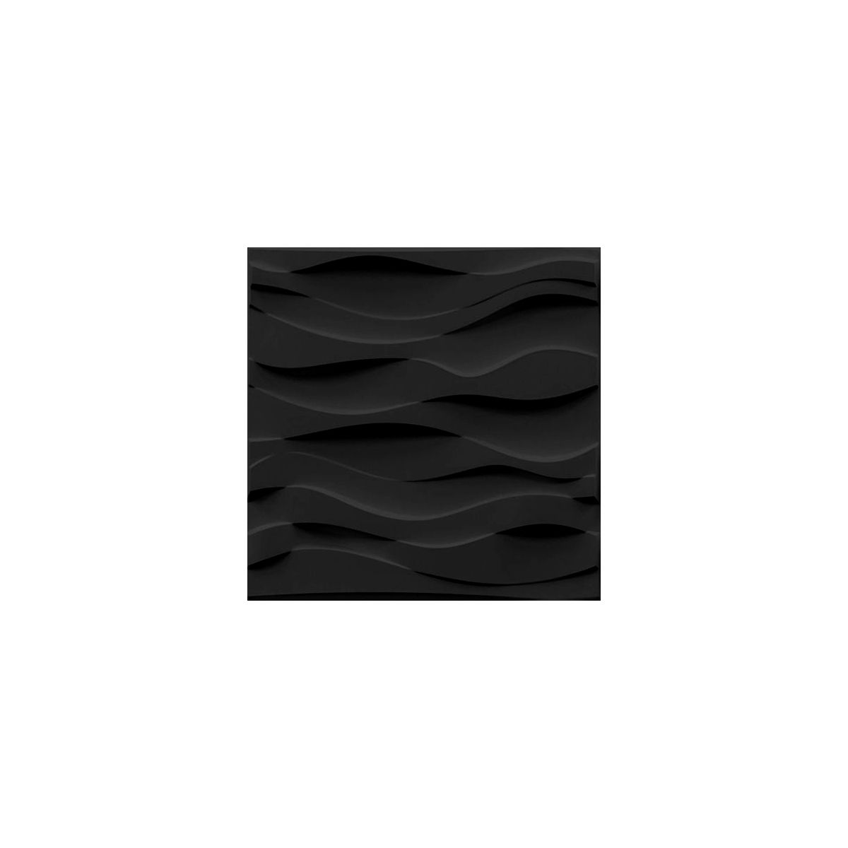 Deco 3D Wall Panel - Arabian Desert - Satin Black 