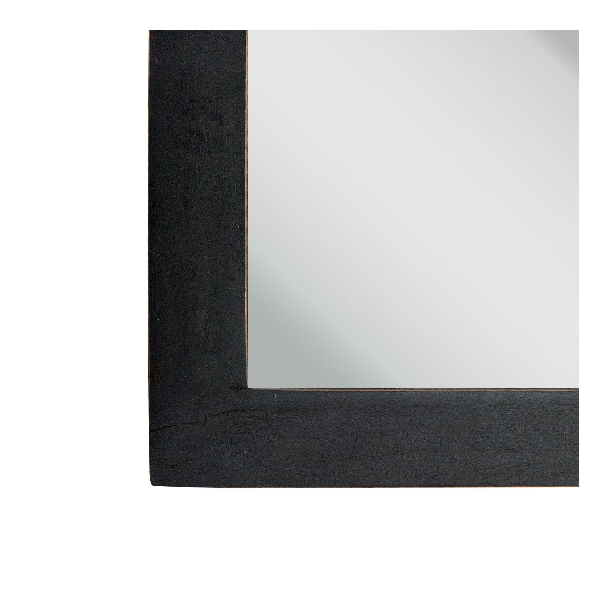 Deco Voltaire Wall Mount Mirror - Distressed Black