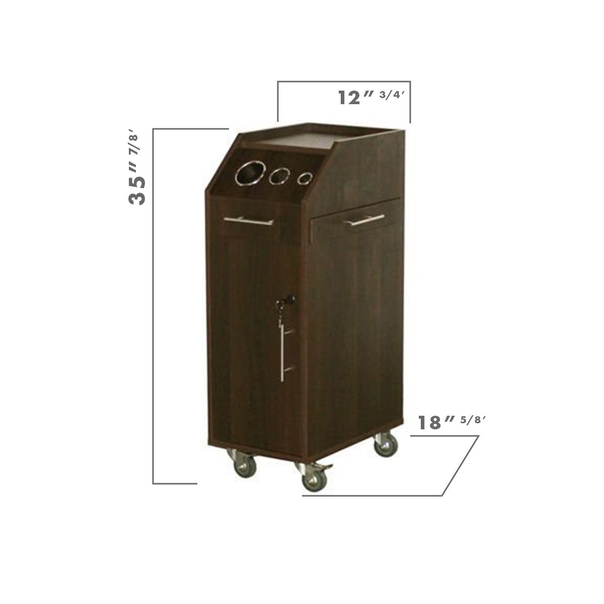 Deco Buchetta Salon Trolley - Chocolate ( clearance )