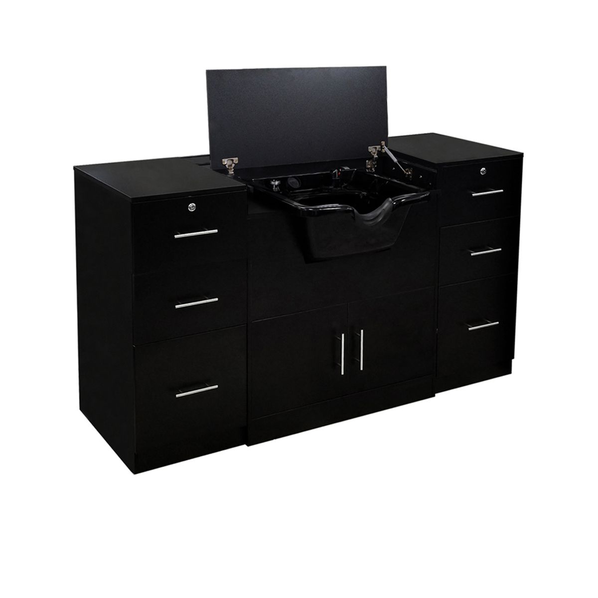 Deco Bentley Wet Station with Countertop - Black 