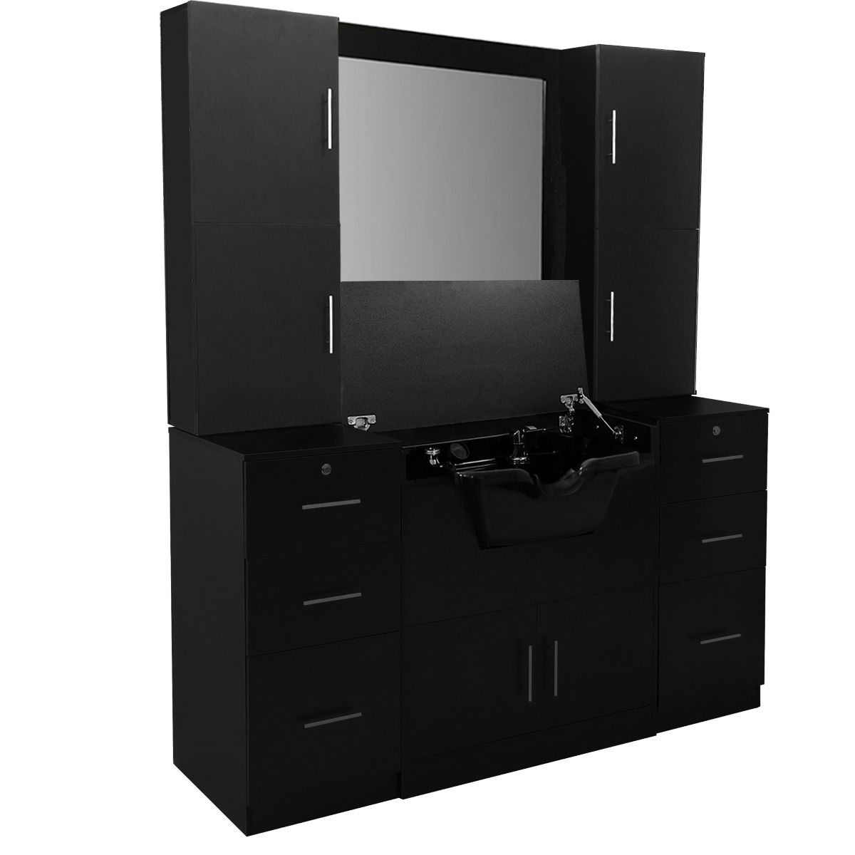 Deco Bentley Wet Station Double - Black