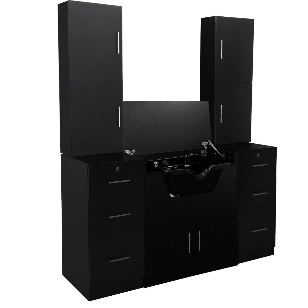 Deco Bentley Wet Station Double - Black