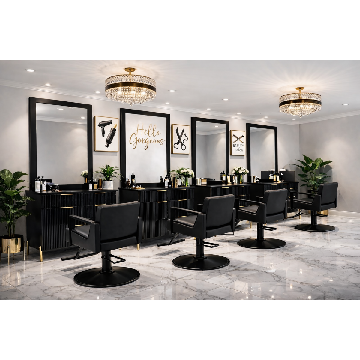 Deco Fiore Nera Styling Chair