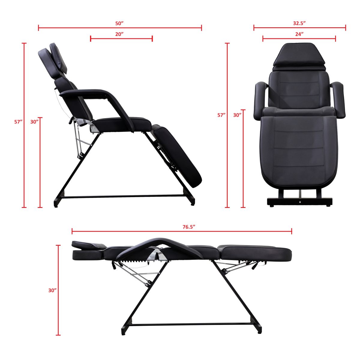 Economy Facial Bed - Black