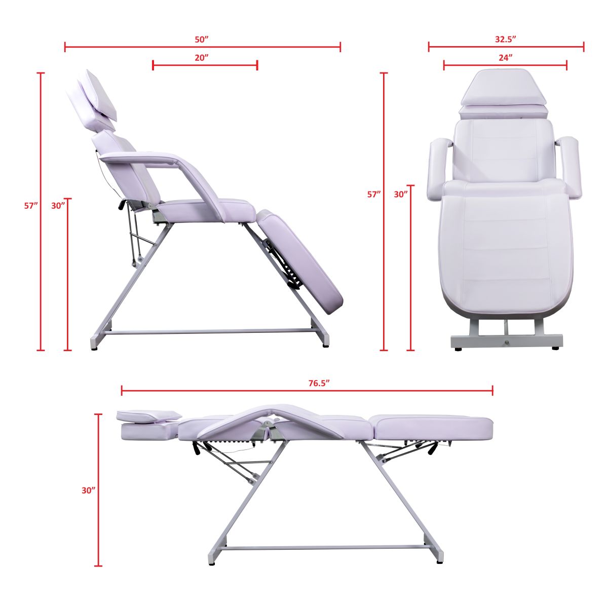 Economy Facial Bed - White