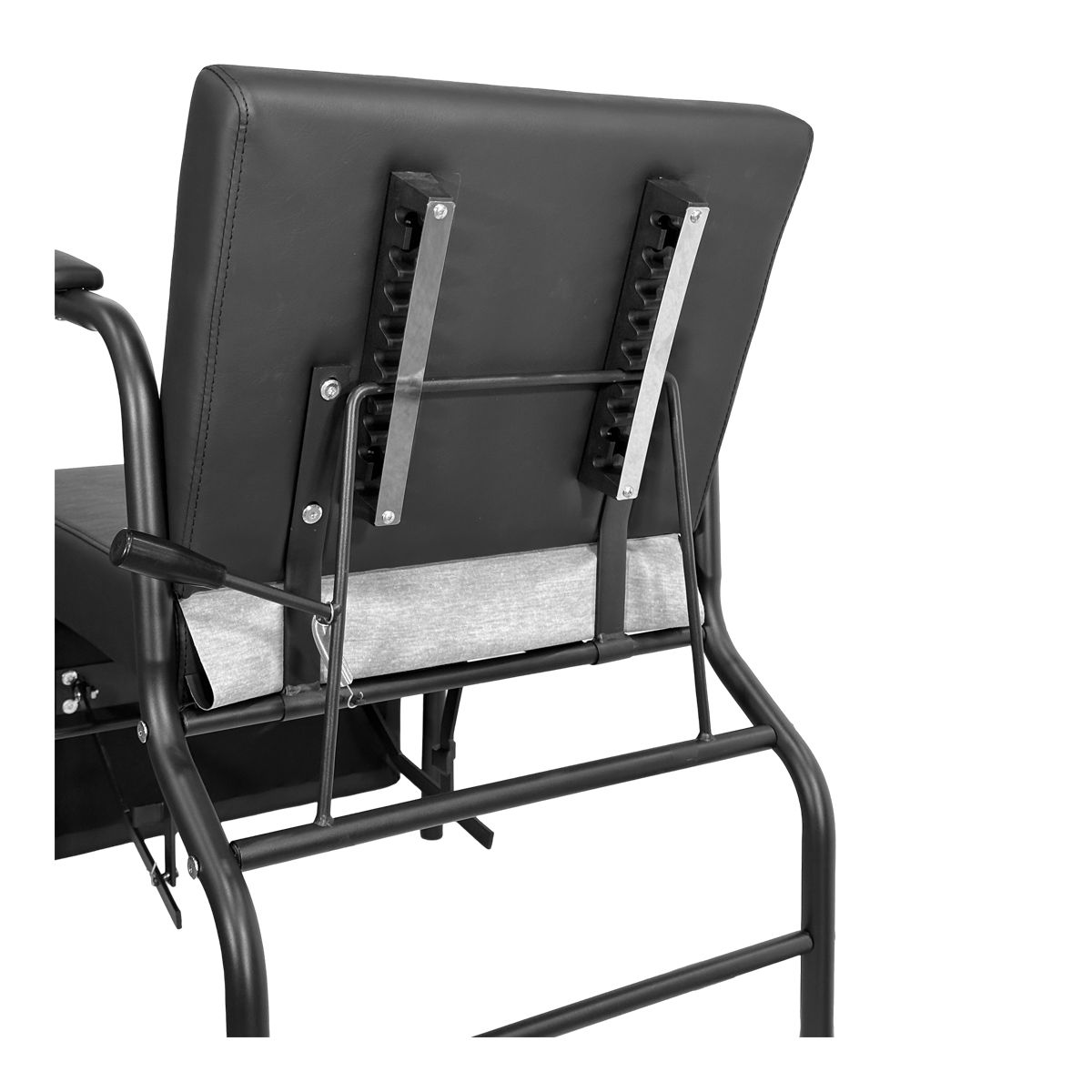 Economy Reclinable Shampoo Chair with Leg Rest  - Black