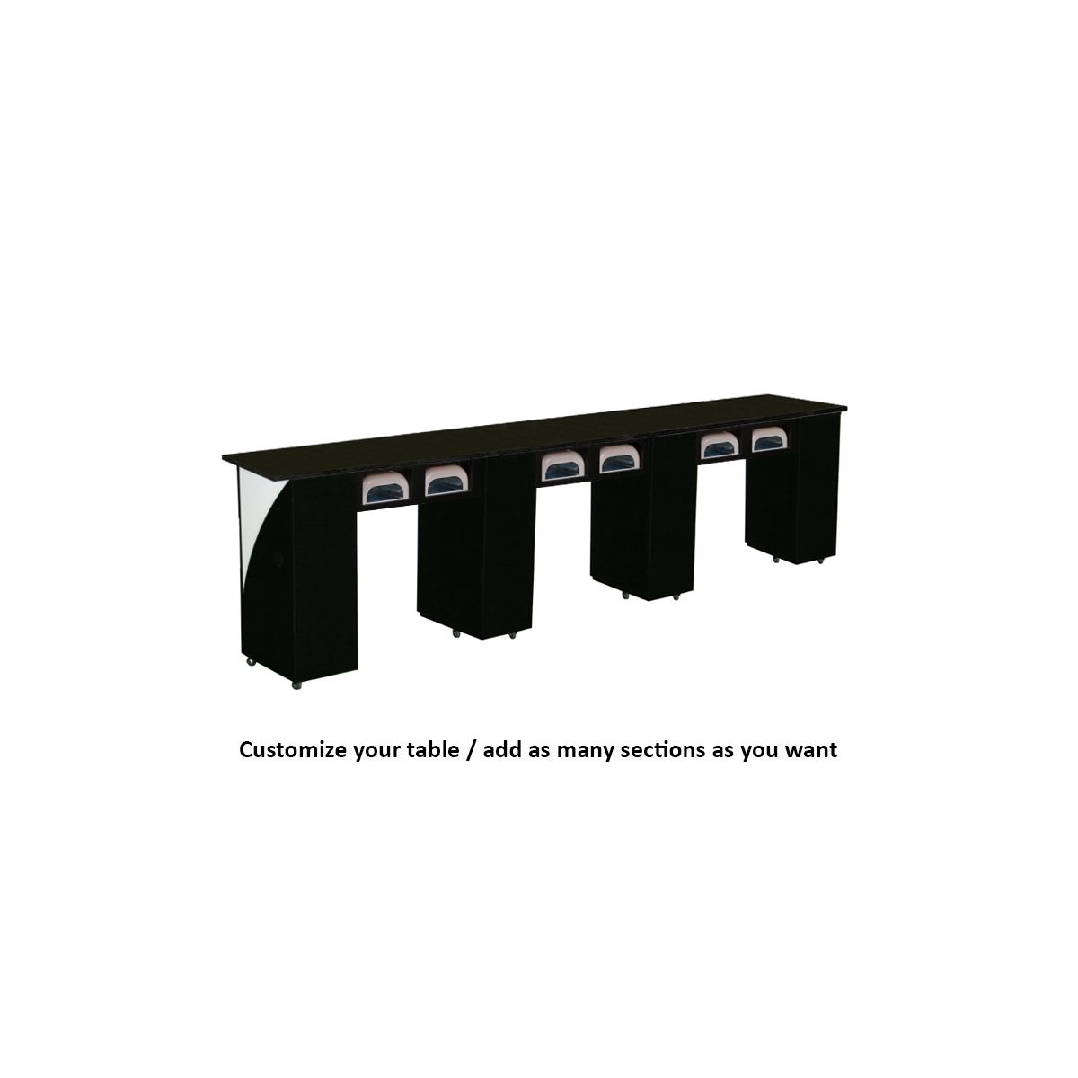 DECO Edita (Multi-Sections) Manicure Table Full Top w/ UV