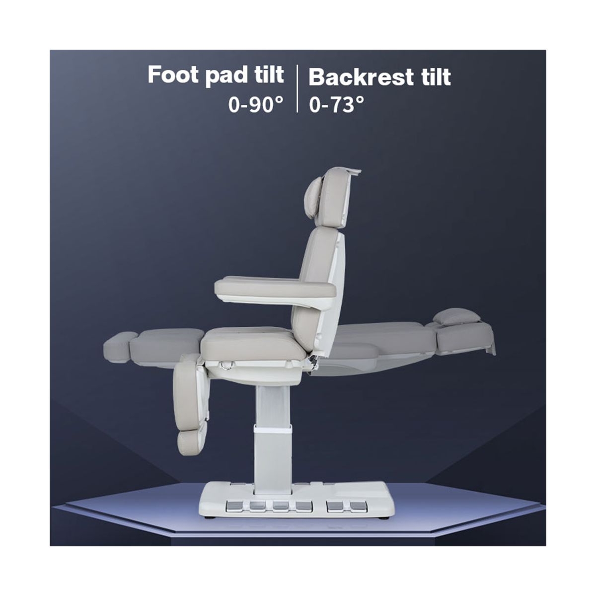 Deco Vellora Electric Facial Bed - White