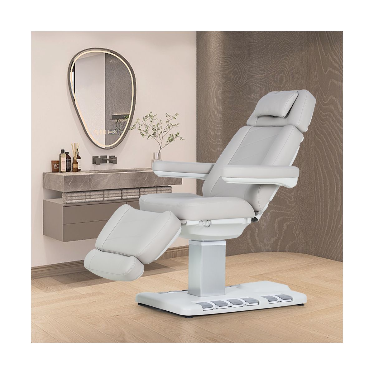 Deco Vellora Electric Facial Bed - White