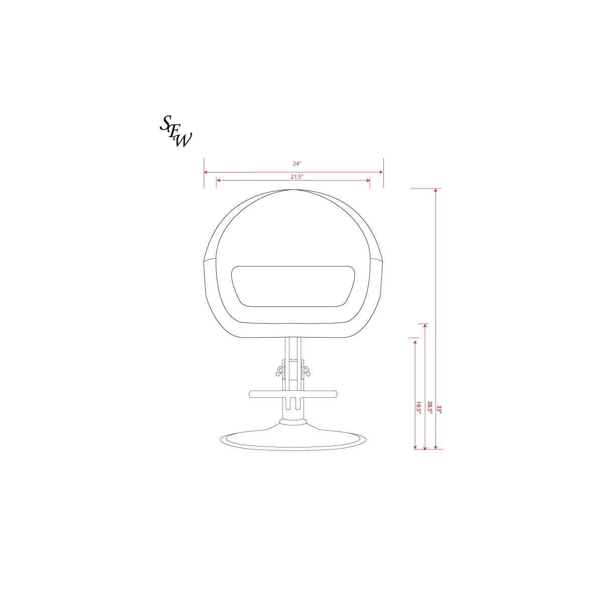 Deco Delmar Styling Chair