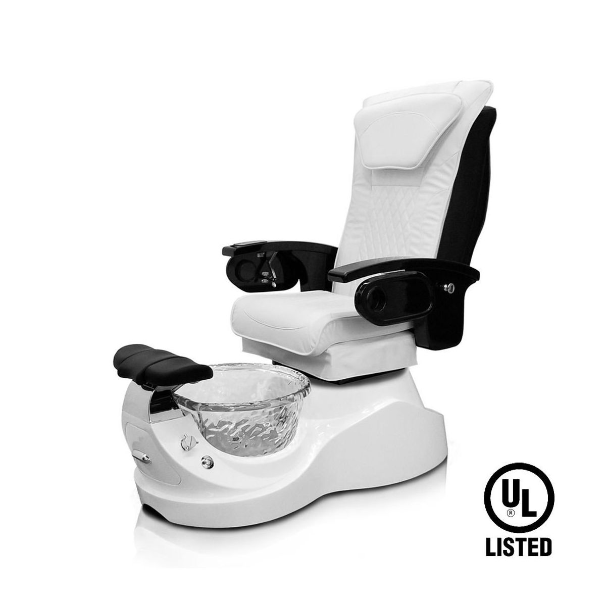 Deco Rossi Pedicure Spa Chair - White (clearance)