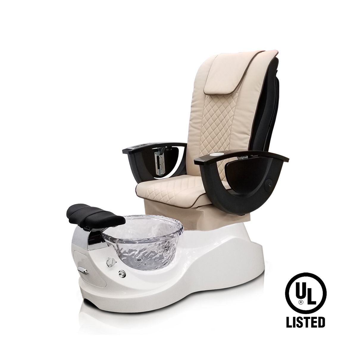 Deco Rossi 814 Pedicure Spa Chair - White (clearance)