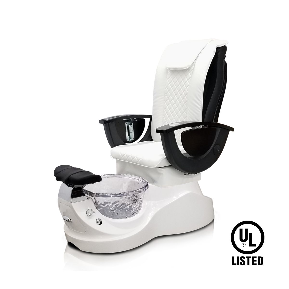 Deco Rossi 814 Pedicure Spa Chair - White (clearance)