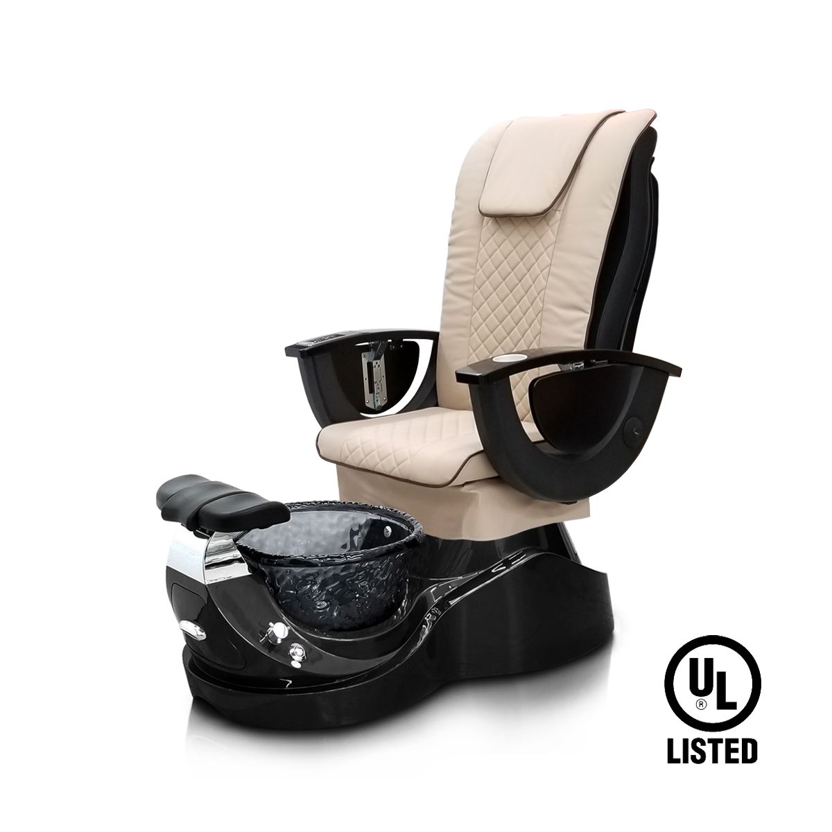 Deco Rossi 814 Pedicure Spa Chair - Black (clearance)