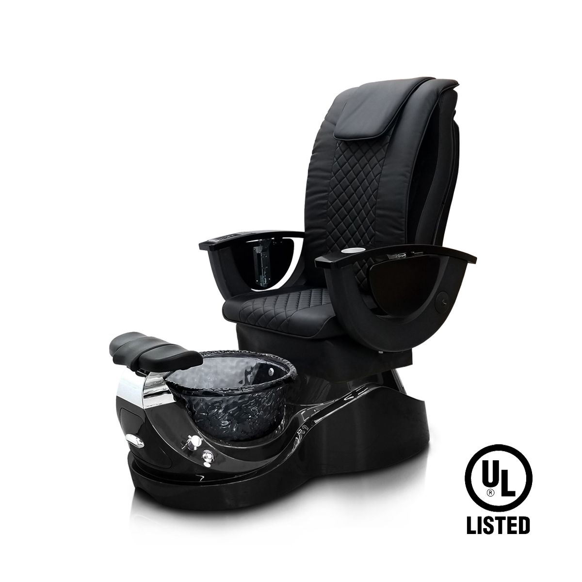 Deco Rossi 814 Pedicure Spa Chair - Black (clearance)