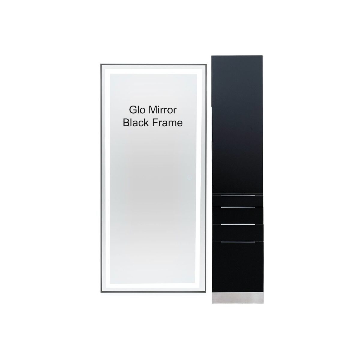 Deco Vitani Tower LED Styling Station - Black 