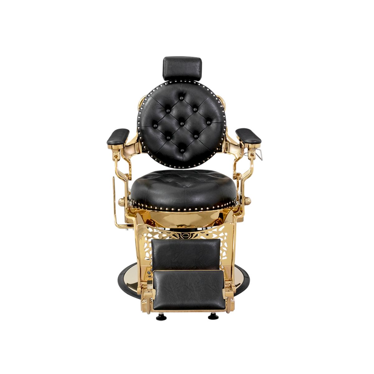 Deco Rutherford Barber Chair - Black/Gold