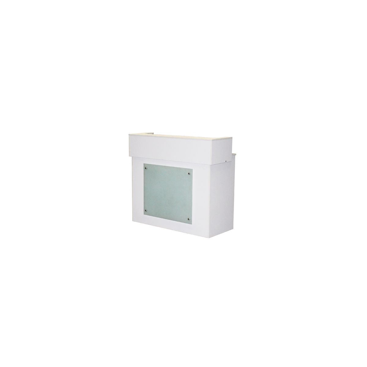 Deco Mona Reception Counter - White