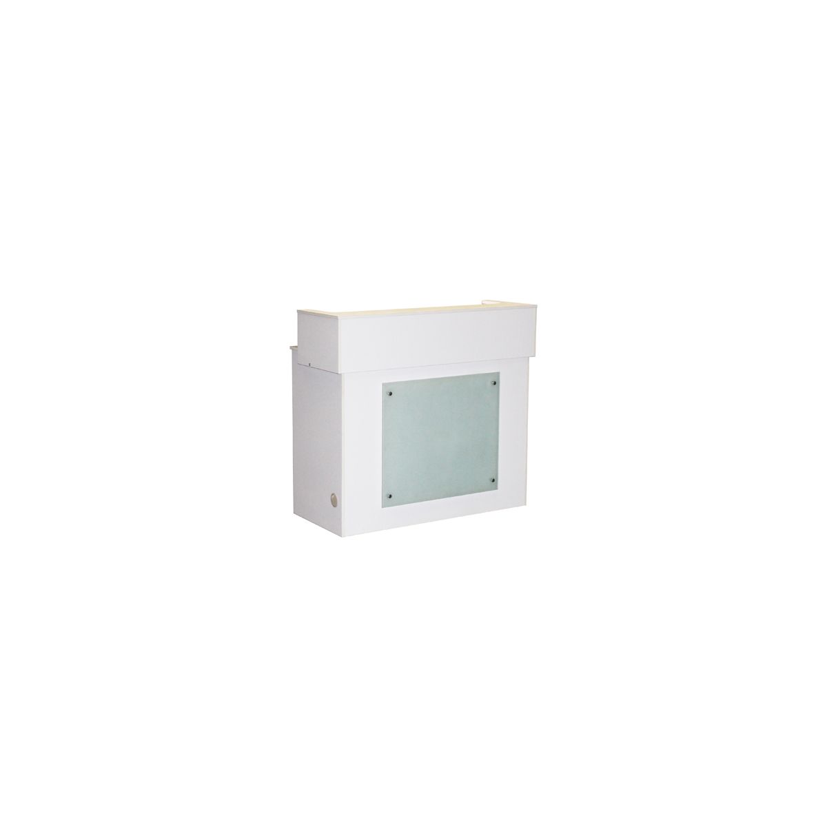 Deco Mona Reception Counter - White