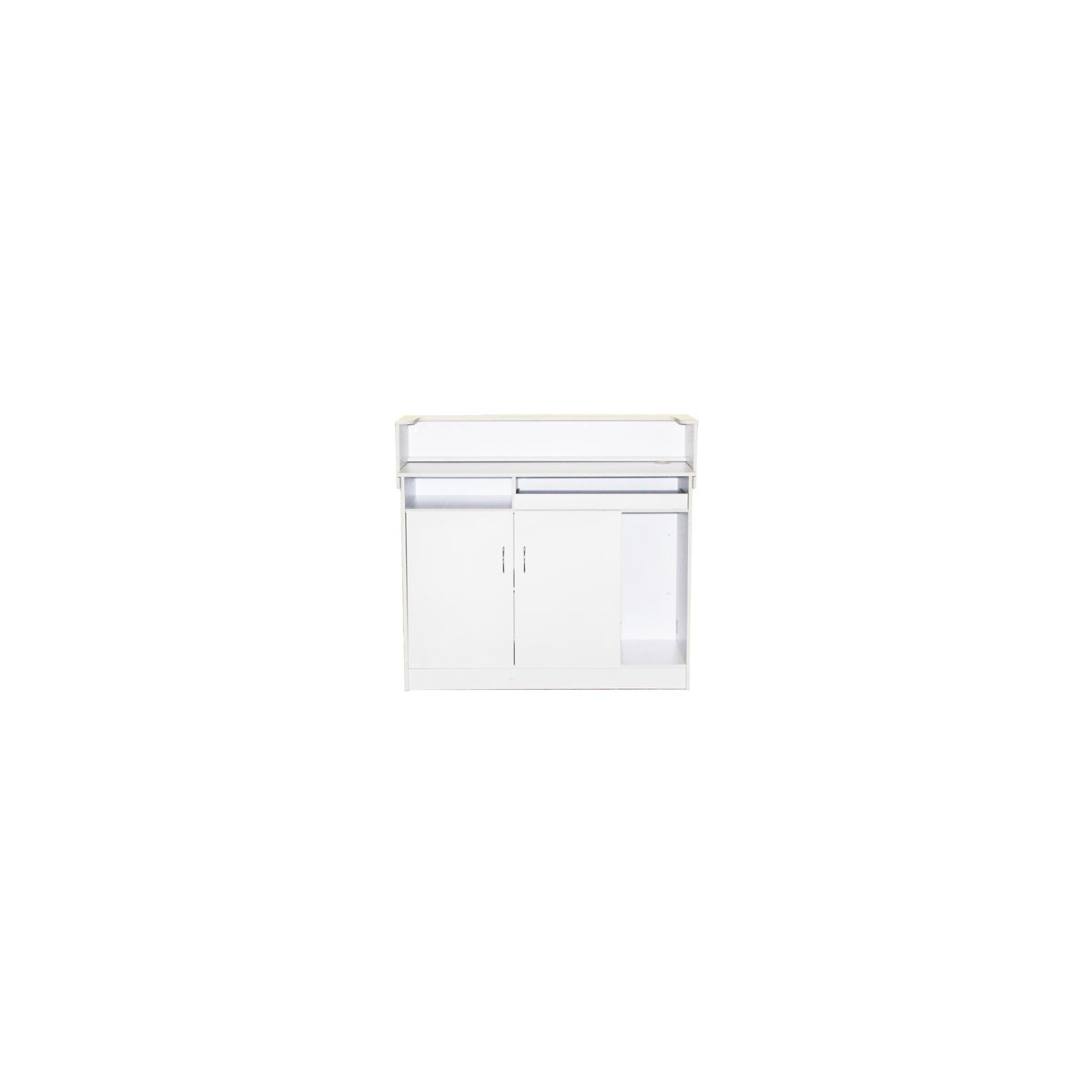Deco Mona Reception Counter - White