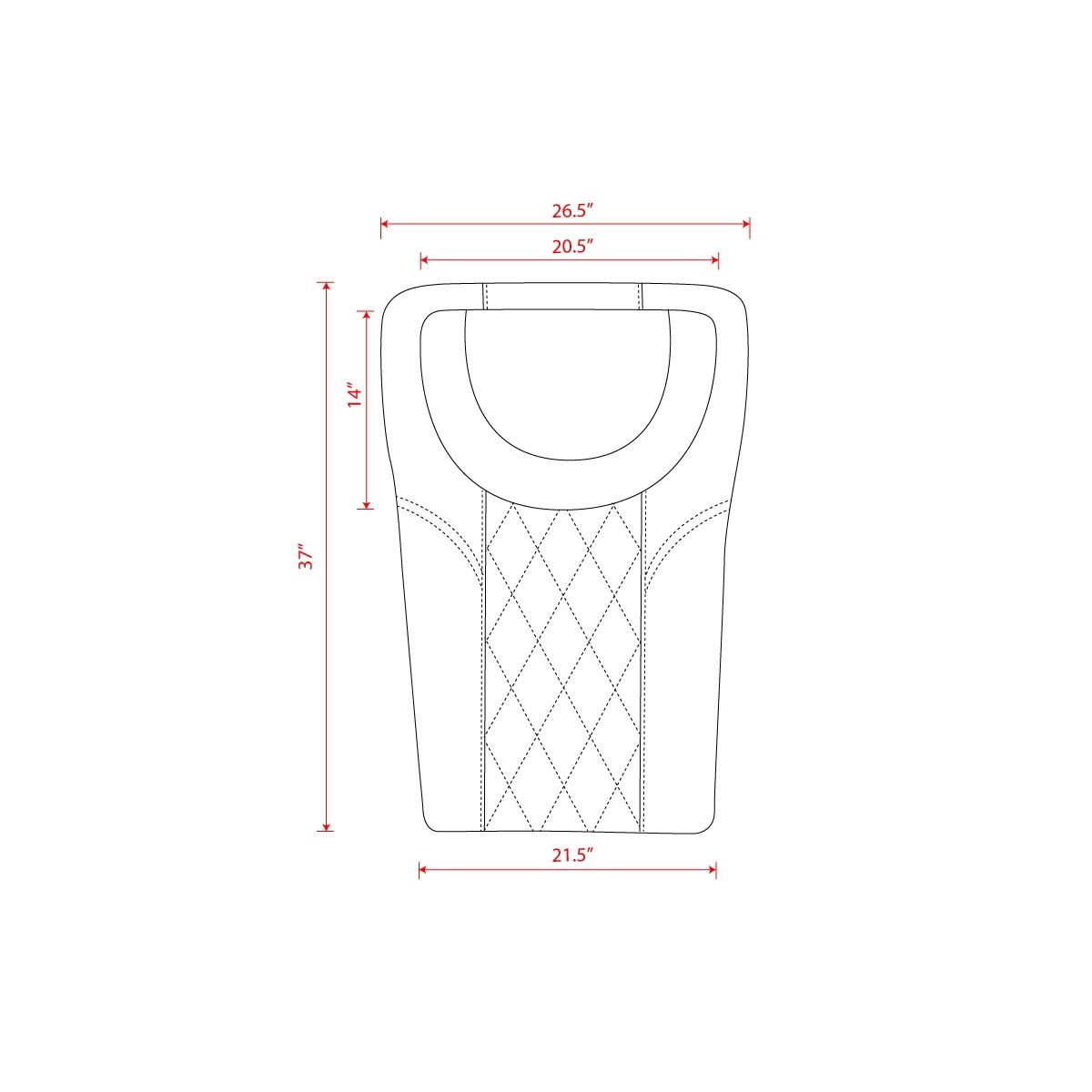 Pedicure Chair Cover Replacement - Black