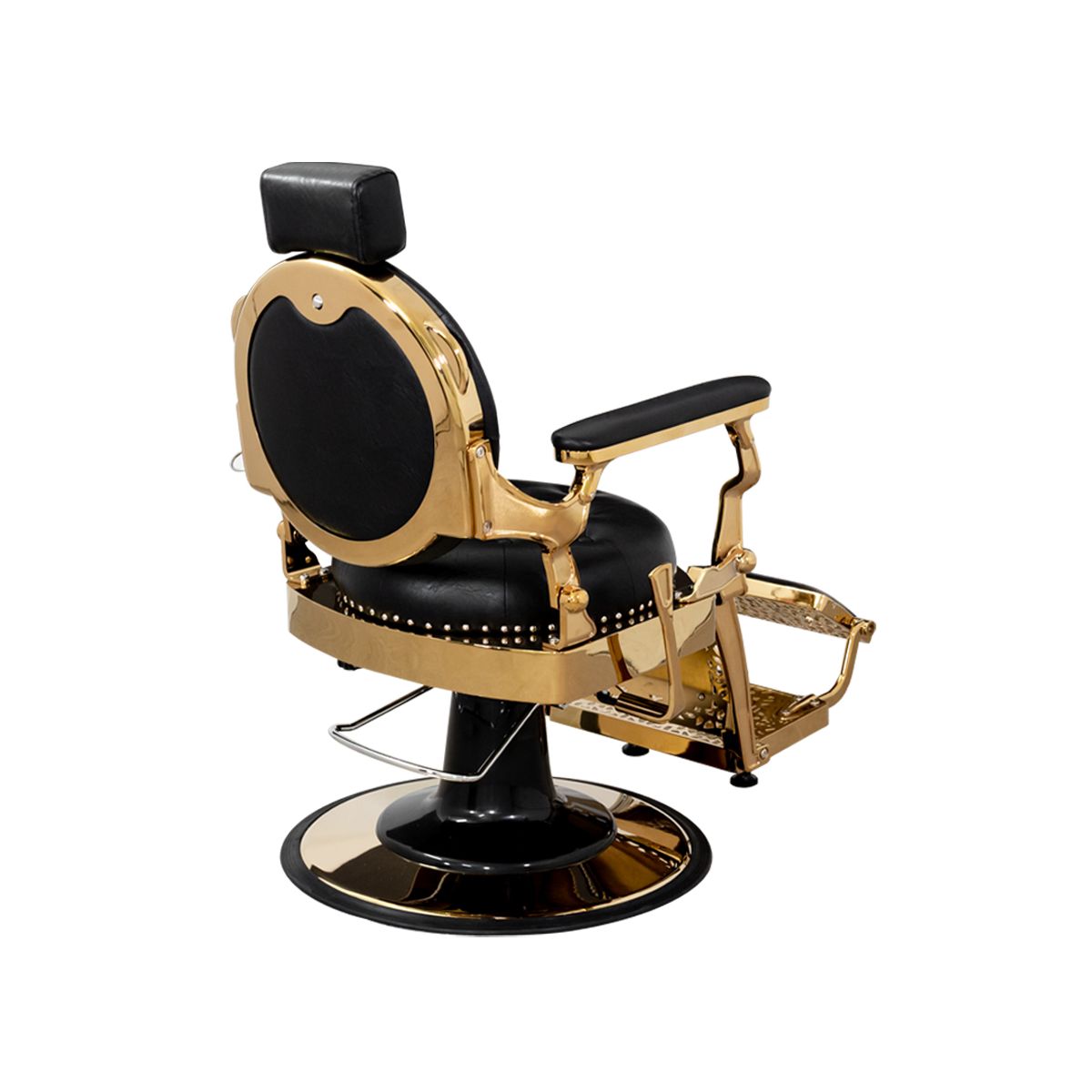 Deco Rutherford Barber Chair - Black/Gold