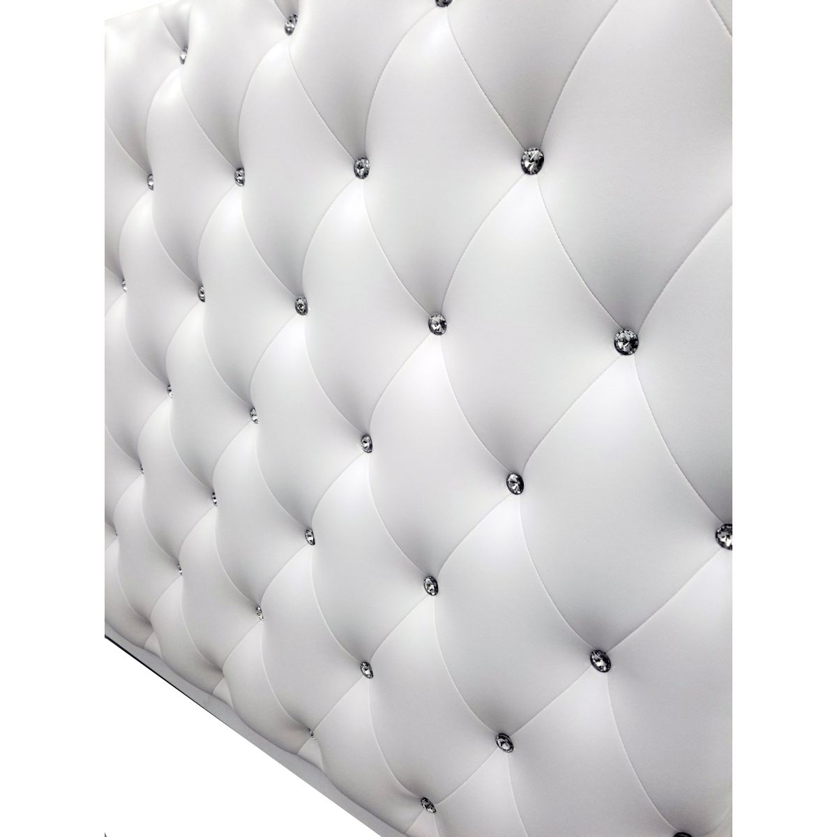 Deco Crystalli Reception Desk 60'' - White/White (clearance)