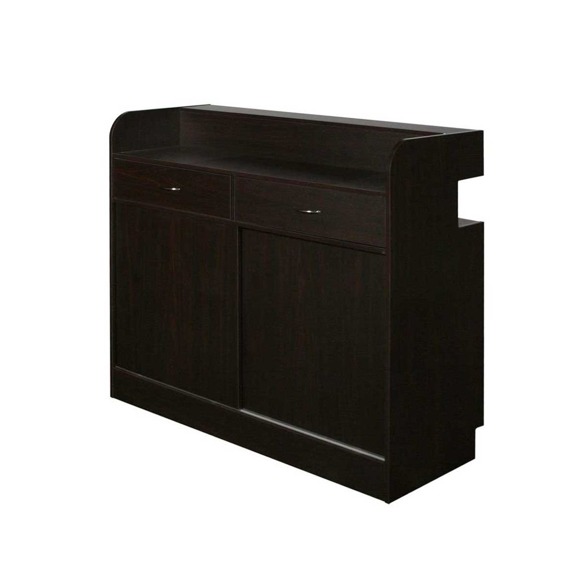 Deco Falini HF Reception Counter - Dark Cherry