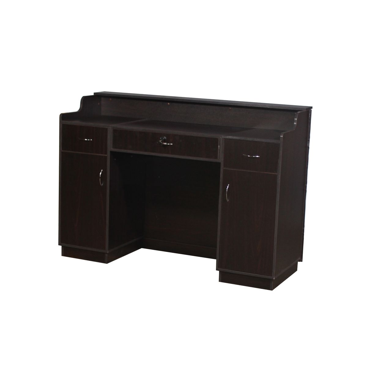 Deco Elizabeth Reception Desk 60'' - Dark Cherry/Mocha (clearance)
