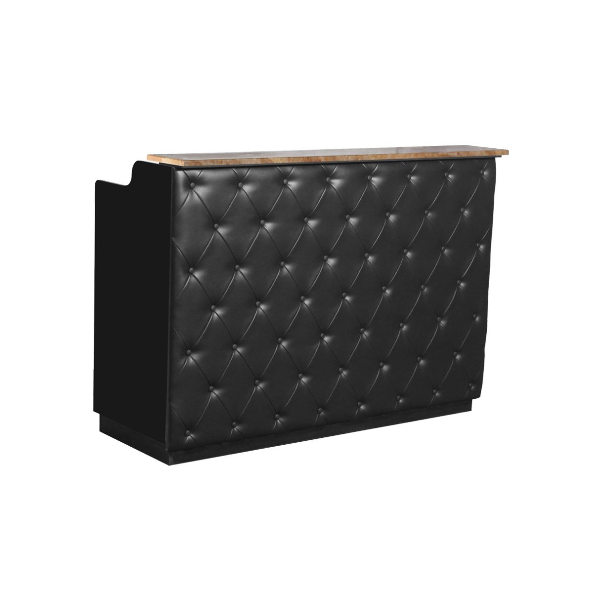 Deco Elizabeth Reception Desk 60'' - Black/Black (clearance)
